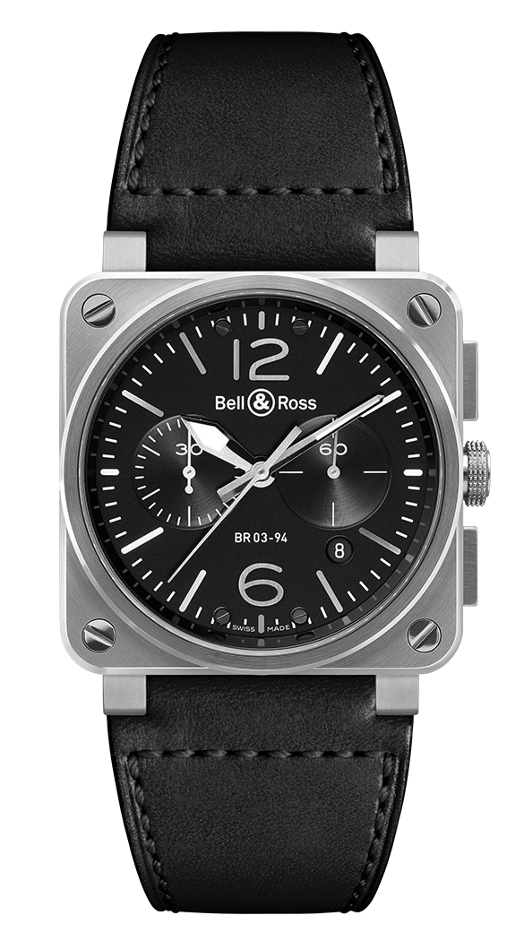 Bell & Ross Instruments BR0394-BL-SI/SCA
