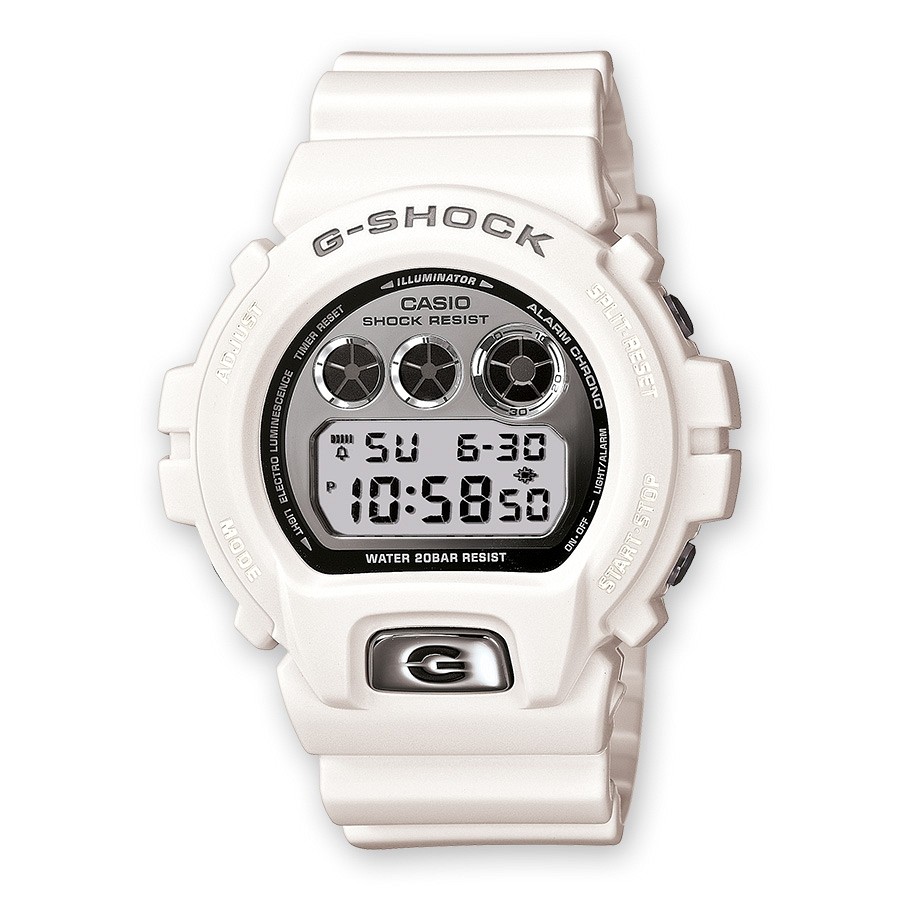 Casio DW-6900MR-7 White Metallic • DW-6900MR-7 | WatchDetails