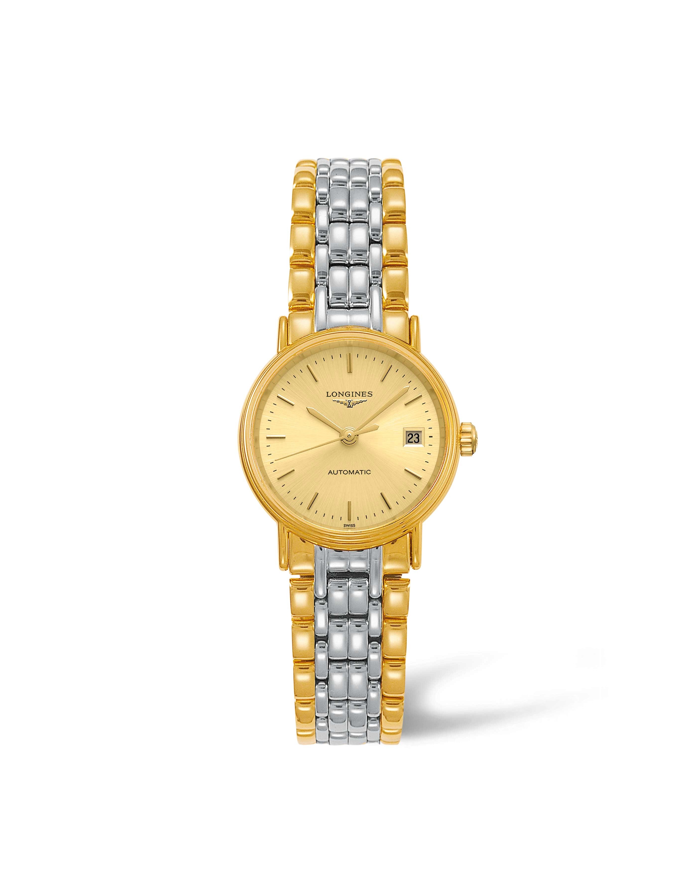 Longines Presence Automatic 25.5mm Stainless Steel / PVD Gold ...